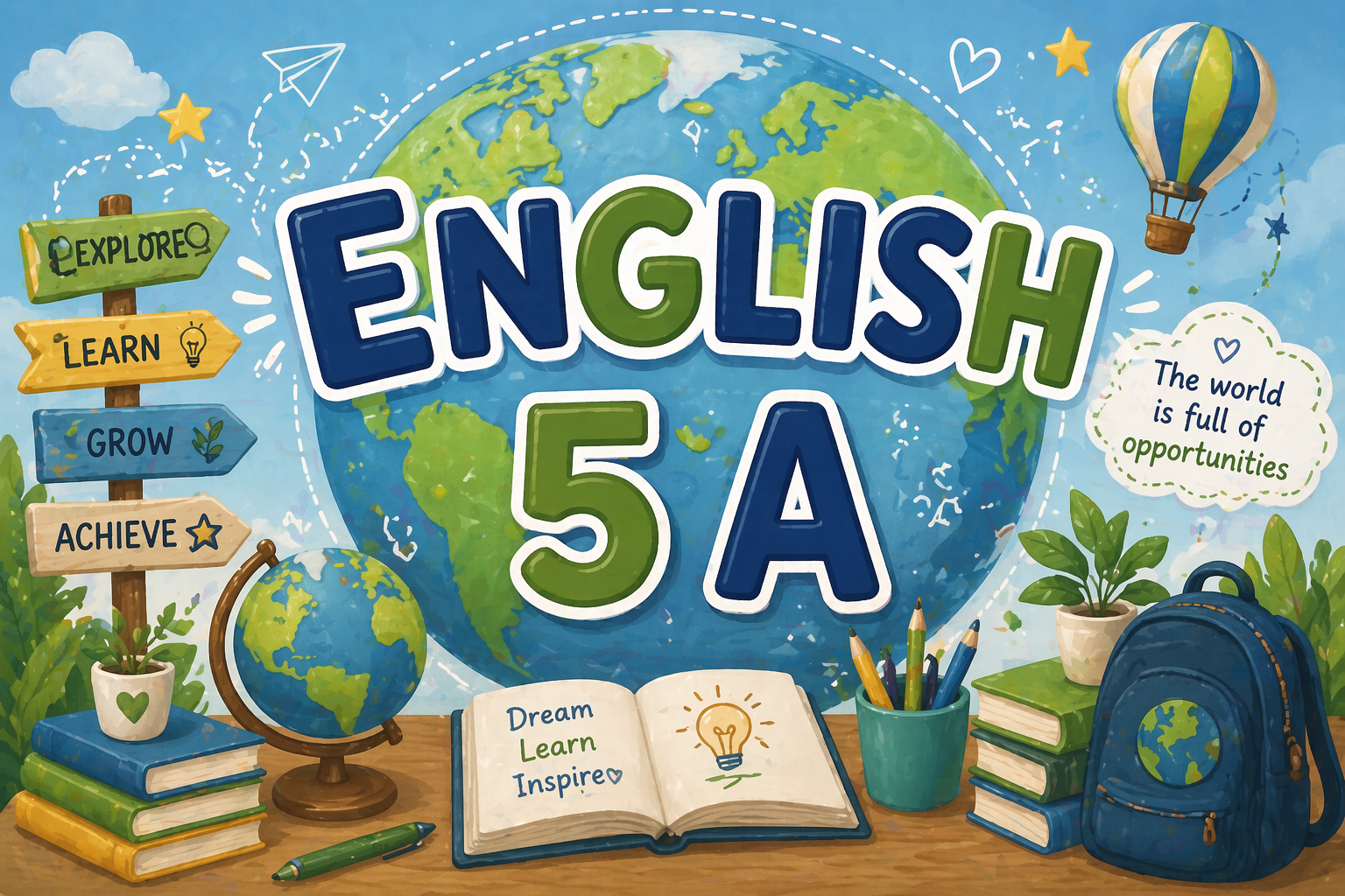 Inglés - Quinto Básica A - Presencial 2026